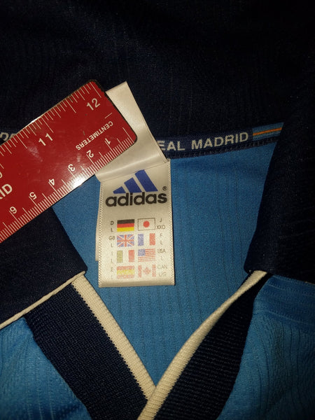 Redondo Real Madrid Blue 1998 1999 Uefa Jersey Shirt Camiseta L foreversoccerjerseys