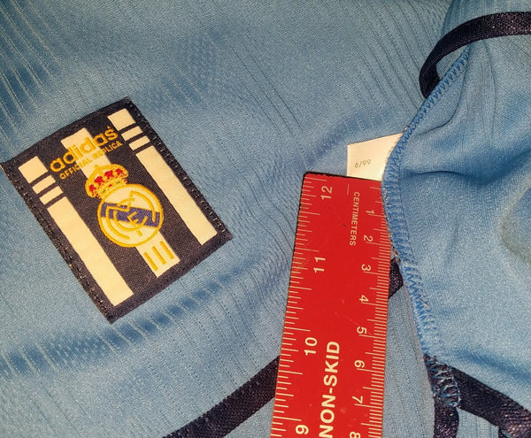 Redondo Real Madrid Blue 1998 1999 Uefa Jersey Shirt Camiseta L foreversoccerjerseys