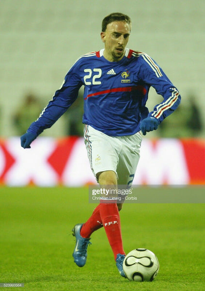 Ribery France 2007 MATCH WORN EURO CUP QUALIFIERS Long Sleeve Jersey Maillot Shirt M - foreversoccerjerseys