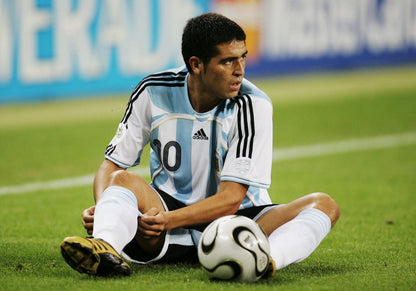 Riquelme Argentina 2006 WORLD CUP Soccer Jersey M SKU# 739802 AZB001 Adidas