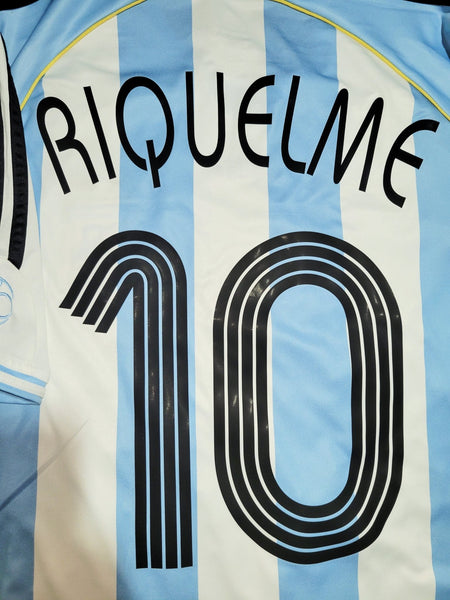 Maillot Football Argentine Version Alternative - Coupe Du Monde 2006 - Taille M - Riquelme #10