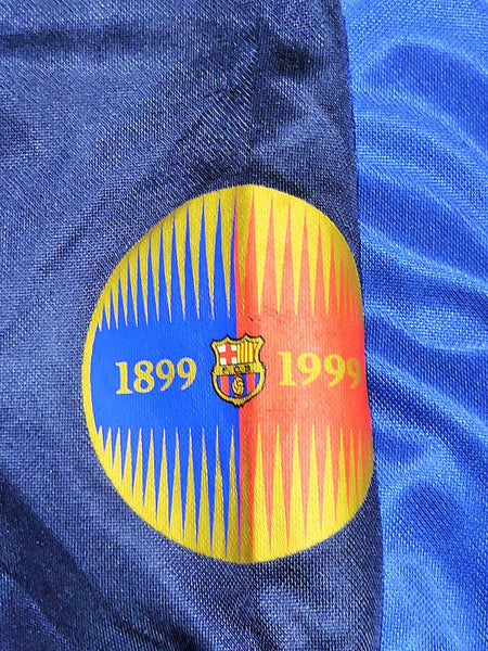 Rivaldo Barcelona Centenary 1999 2000 Soccer Jersey Shirt XL Nike