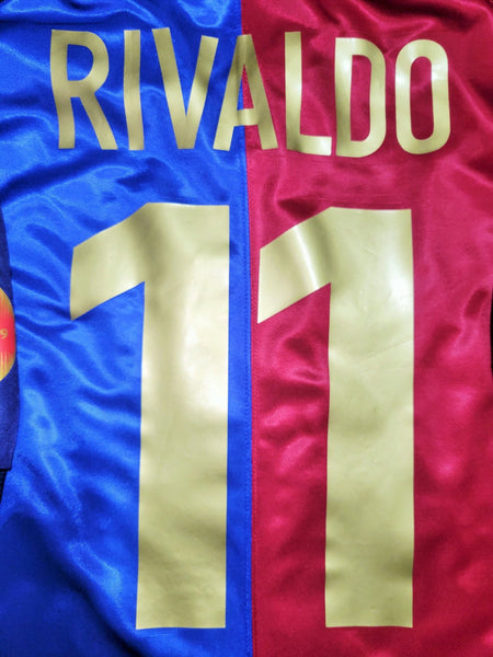 Rivaldo Barcelona Centenary 1999 2000 Soccer Jersey Shirt XL Nike