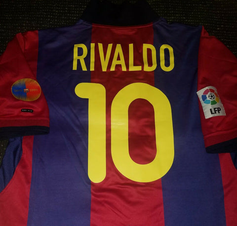 Rivaldo Barcelona Centenary 2000 2001 Jersey Shirt Camiseta Maglia XL - foreversoccerjerseys