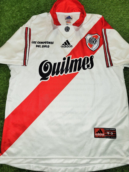 River Plate Adidas 1998 1999 2000 CAMPEONES DEL SIGLO LIMITED EDITION Home Soccer Jersey Camiseta M foreversoccerjerseys