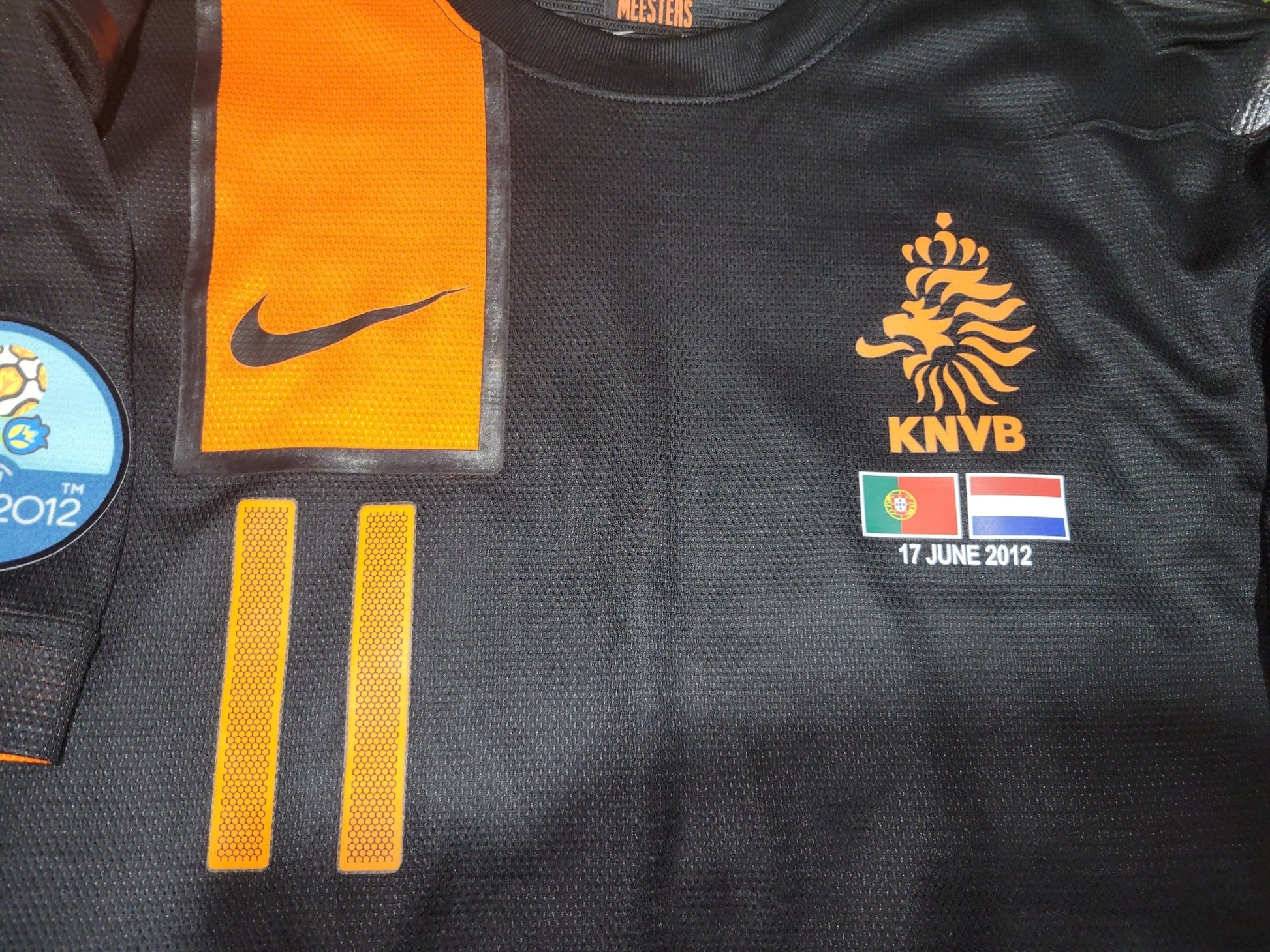 Robben Netherlands Holland 2012 EURO CUP PLAYER ISSUE Soccer Away Jersey Shirt XL SKU# 447407-010 NIKE