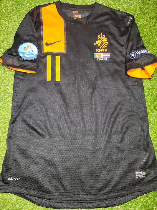 Robben Netherlands Holland 2012 EURO CUP PLAYER ISSUE Soccer Away Jersey Shirt XL SKU# 447407-010 NIKE