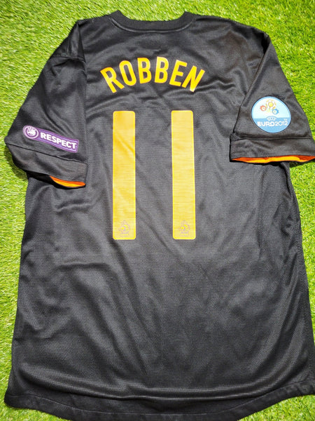 Robben Netherlands Holland 2012 EURO CUP Soccer Away Jersey Shirt L SKU# 447290-010 NIKE