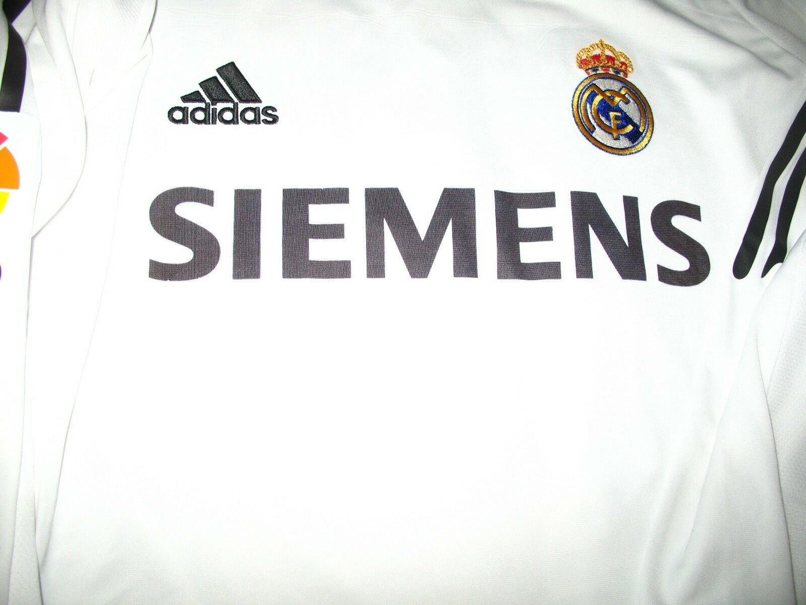 Robinho Real Madrid MATCH WORN 2005 2006 Long Sleeve Jersey Shirt Camiseta L - foreversoccerjerseys