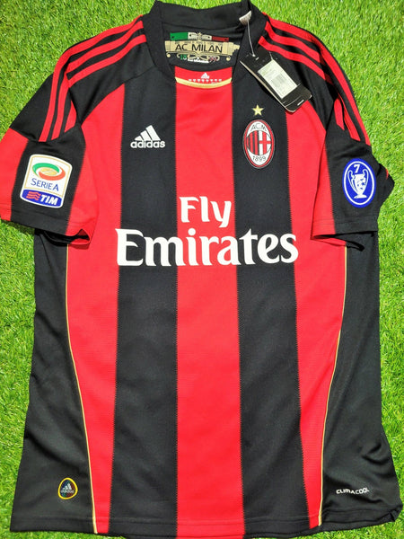 Ronaldinho AC Milan Adidas 2010 2011 Home Soccer Jersey Shirt BNWT M SKU# P96288 Adidas
