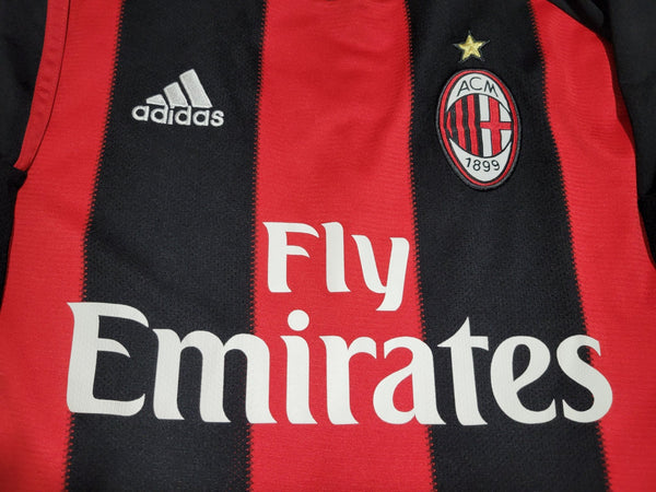 Ronaldinho AC Milan Adidas 2010 2011 Home Soccer Jersey Shirt Maglia M SKU# P96288 Adidas