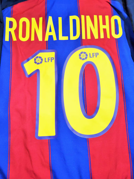 Ronaldinho Barcelona 2003 2004 DEBUT SEASON Home Jersey Shirt Camiseta XL SKU# 112586 foreversoccerjerseys