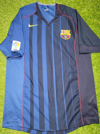 Ronaldinho Barcelona 2004 2005 Away Soccer Jersey Shirt M Nike