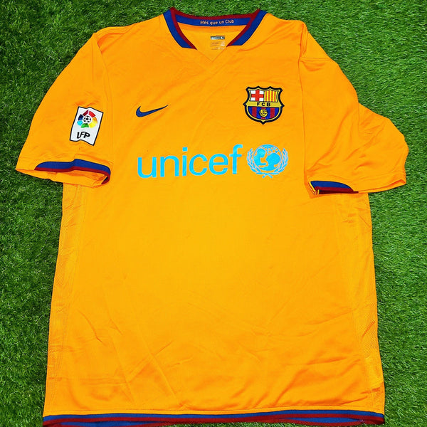 Ronaldinho Barcelona 2006 2007 Away Jersey Shirt Camiseta L SKU# 146982-819 foreversoccerjerseys