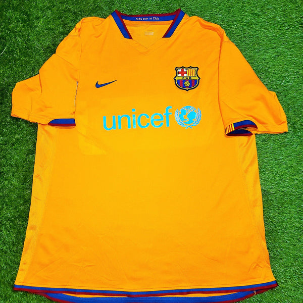 Ronaldinho Barcelona 2006 2007 Away Jersey Shirt Camiseta XL SKU# 146982 foreversoccerjerseys