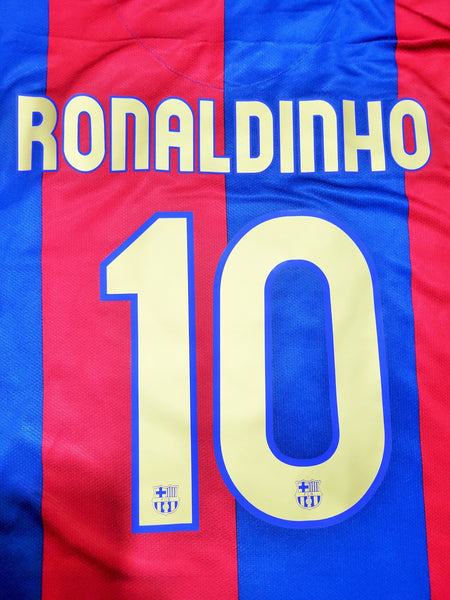 Ronaldinho Barcelona 2006 2007 Home Jersey Shirt Camiseta L SKU# F6AOM 146980 Nike