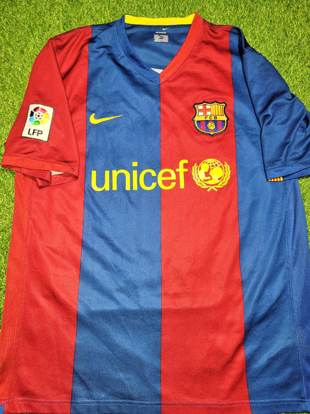 Ronaldinho Barcelona 2006 2007 Home Soccer Jersey Shirt L SKU# 146980-426 Nike