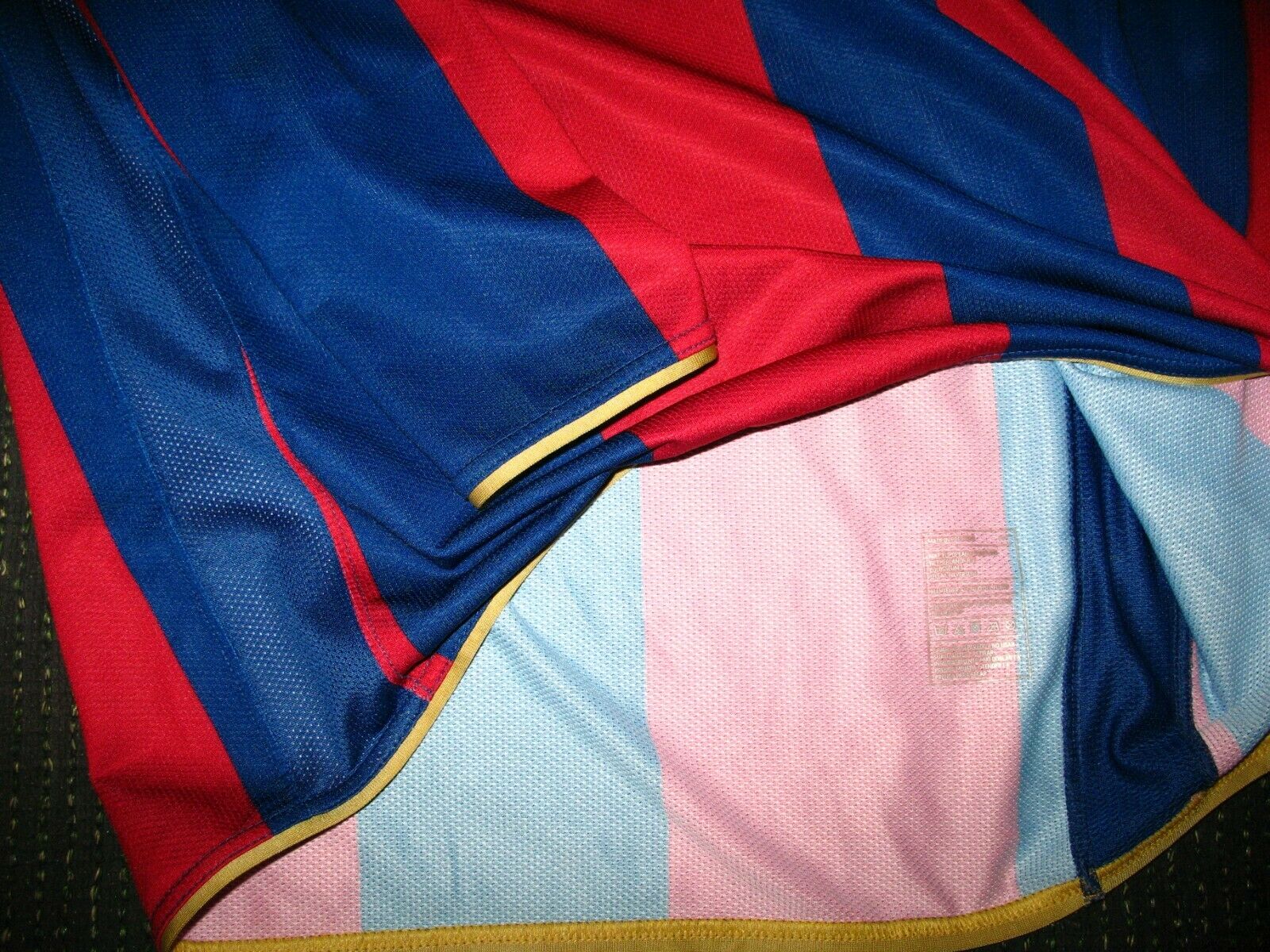 Ronaldinho Barcelona 2007 2008 PLAYER ISSUE Jersey Shirt Camiseta Maglia L - foreversoccerjerseys