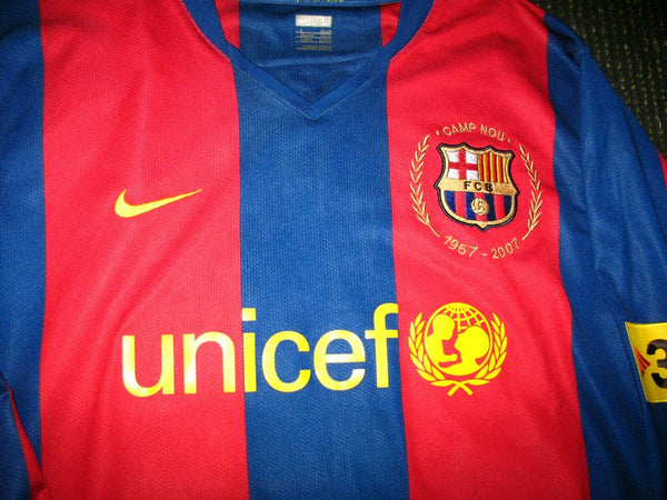 Ronaldinho Barcelona 2007 2008 PLAYER ISSUE Jersey Shirt Camiseta Maglia L - foreversoccerjerseys