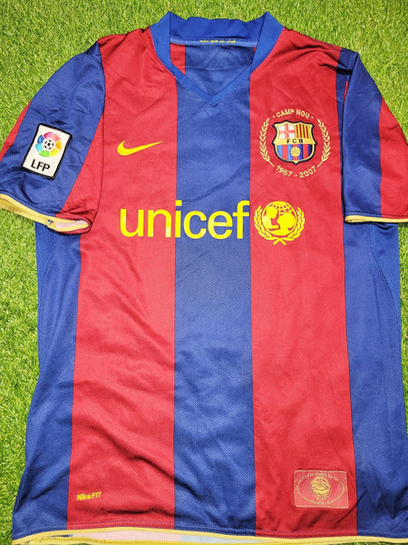 Ronaldinho Barcelona Anniversary 2007 2008 Soccer Jersey Shirt M SKU# 237741-655 Nike
