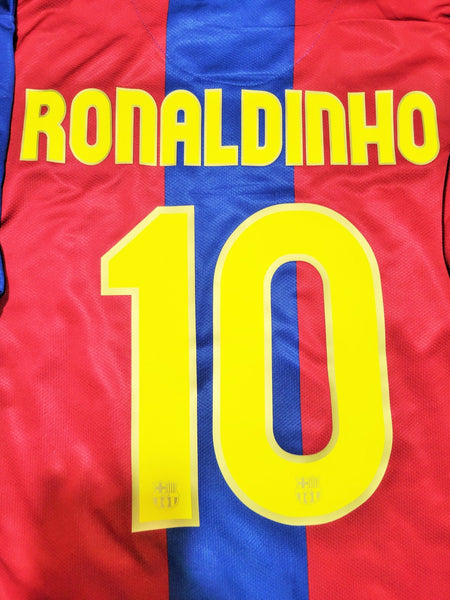 Ronaldinho Barcelona Anniversary 2007 2008 Soccer Jersey Shirt M SKU# 237741-655 Nike