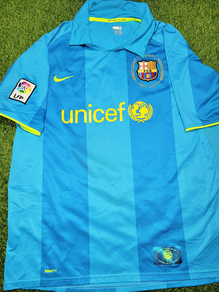 Ronaldinho Barcelona Anniversary Away 2007 2008 Soccer Jersey Shirt XL SKU# 237743-414 Nike