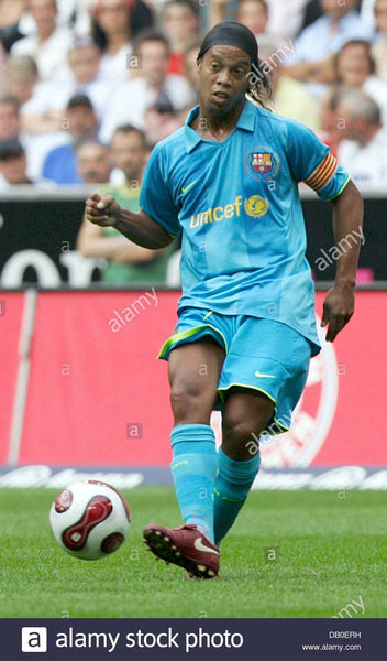 Ronaldinho Barcelona Anniversary Away Jersey 2007 2008 Shirt Camiseta Maglia L SKU# 237743-414 foreversoccerjerseys