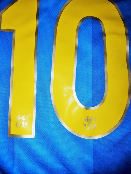 Ronaldinho Barcelona Anniversary Away Jersey 2007 2008 Shirt Camiseta Maglia L SKU# 237743-414 foreversoccerjerseys