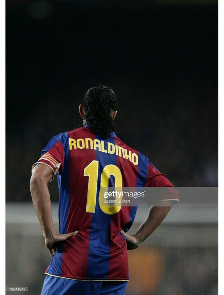 Ronaldinho Barcelona Anniversary Jersey 2007 2008 Shirt Camiseta Maglia XL - foreversoccerjerseys