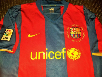 Ronaldinho Barcelona Anniversary Jersey 2007 2008 Shirt Camiseta Maglia XL - foreversoccerjerseys