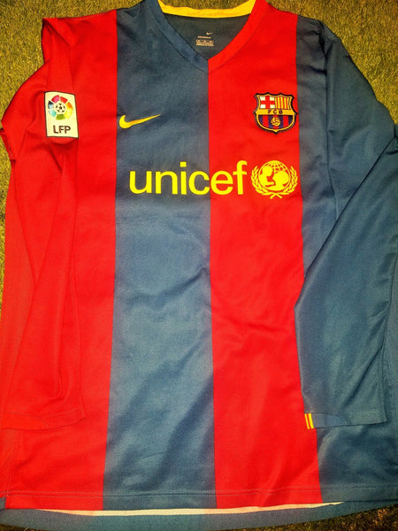 Ronaldinho Barcelona Nike 2006 2007 Home Jersey Shirt XL foreversoccerjerseys