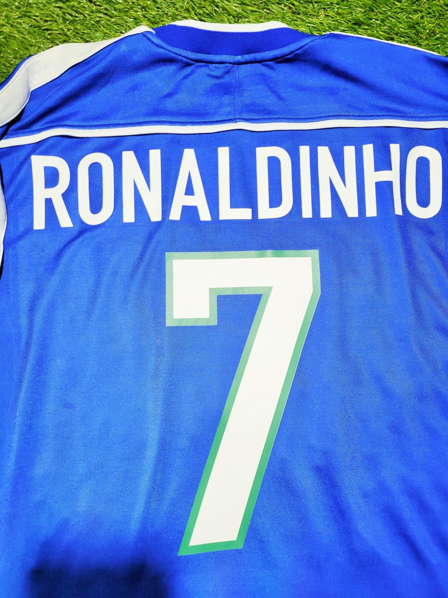 レア　1998-1999 ナポリ　アウェイユニフォーム 当時物　マラドーナ Ronaldinho Brazil 1998 1999 Away Soccer Jersey Shirt L
