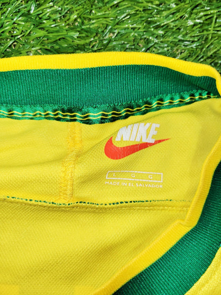 Ronaldinho Brazil 1999 CONFEDERATIONS CUP Home Nike Jersey Shirt Camiseta L foreversoccerjerseys
