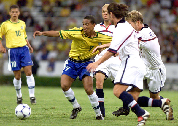 Ronaldinho Brazil 1999 CONFEDERATIONS CUP Home Nike Jersey Shirt Camiseta L foreversoccerjerseys