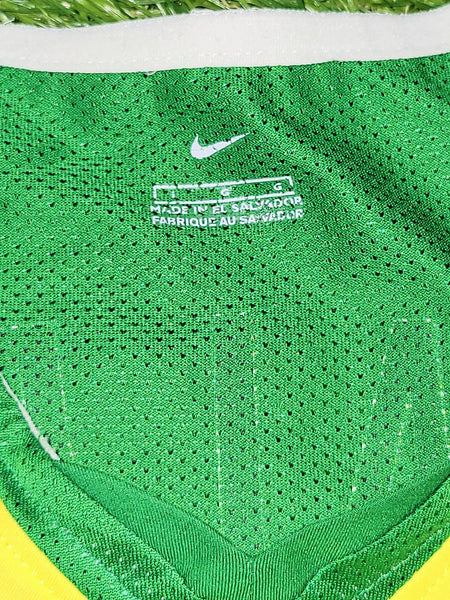 Ronaldinho Brazil 2004 Home Soccer Jersey Shirt L SKU# S41002PRX 788794 Nike