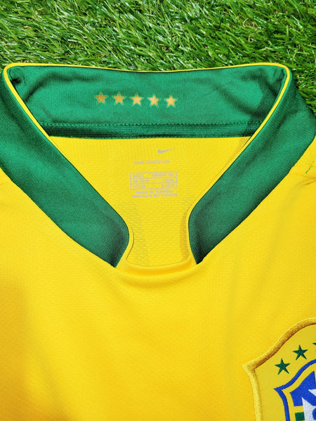 Ronaldinho Brazil 2006 World Cup Home Soccer Jersey Shirt Camiseta BNWT L SKU# 103889 Nike