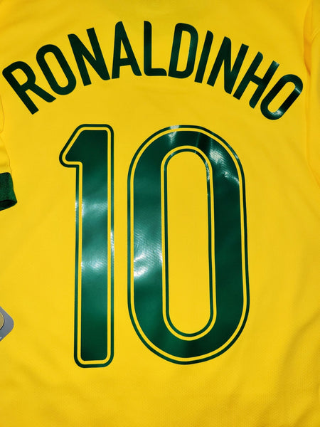 Ronaldinho Brazil 2006 World Cup Home Soccer Jersey Shirt Camiseta BNWT M SKU# 103889 Nike
