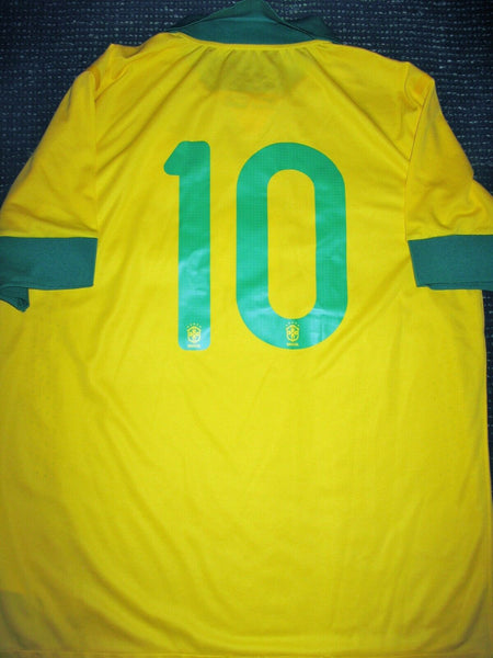 Ronaldinho Brazil PLAYER ISSUE 2013 Jersey Shirt Camiseta XL - foreversoccerjerseys