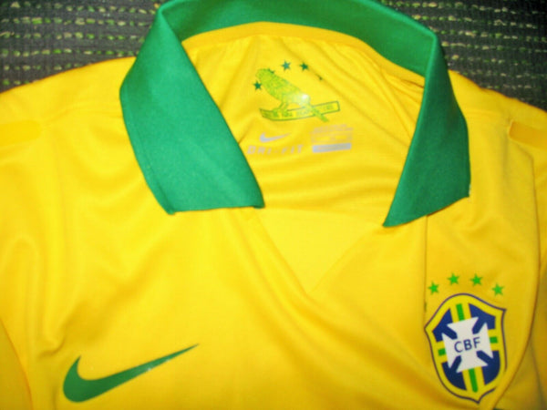 Ronaldinho Brazil PLAYER ISSUE 2013 Jersey Shirt Camiseta XL - foreversoccerjerseys