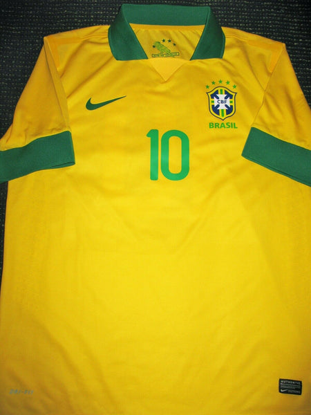 Ronaldinho Brazil PLAYER ISSUE 2013 Jersey Shirt Camiseta XL - foreversoccerjerseys