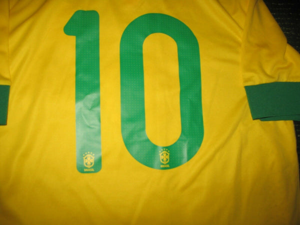 Ronaldinho Brazil PLAYER ISSUE 2013 Jersey Shirt Camiseta XL - foreversoccerjerseys