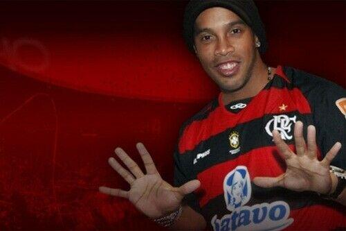 Ronaldinho Flamengo 2011 2012 Olympikus Home Soccer Jersey Shirt Camiseta XL Olympikus