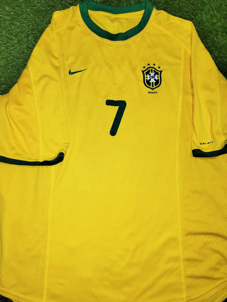 Ronaldinho Nike Brazil 2000 Olympics Home Jersey Shirt Camiseta XL Nike