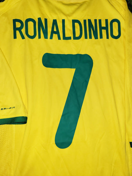 Ronaldinho Nike Brazil 2000 Olympics Home Jersey Shirt Camiseta XL Nike