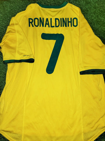 Ronaldinho Nike Brazil 2000 Olympics Home Jersey Shirt Camiseta XL Nike