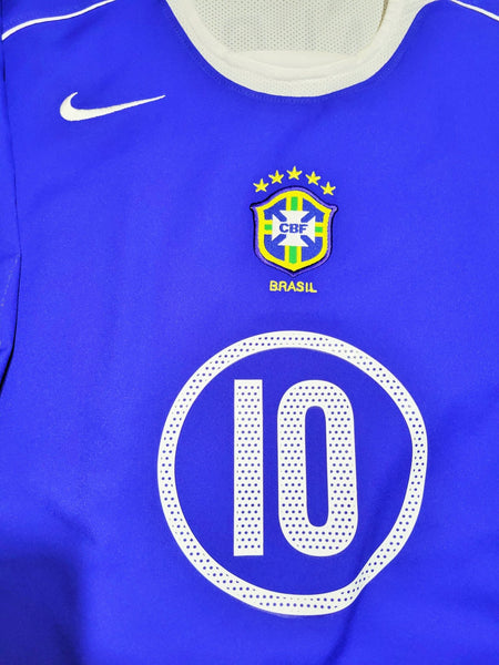 Ronaldinho Nike Brazil 2004 Away Soccer Jersey Shirt L Nike