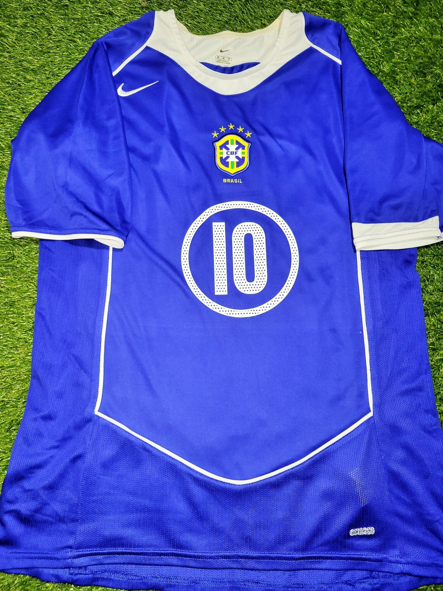 Ronaldinho Nike Brazil 2004 Away Soccer Jersey Shirt M Nike
