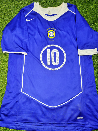 Ronaldinho Nike Brazil 2004 Away Soccer Jersey Shirt M Nike