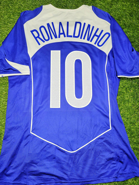 Ronaldinho Nike Brazil 2004 Away Soccer Jersey Shirt M Nike