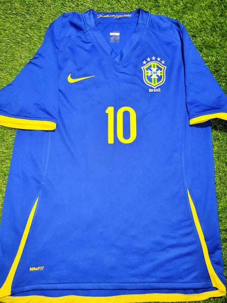 Ronaldinho Nike Brazil 2008 Away Jersey Shirt M SKU# 258950-493 Nike